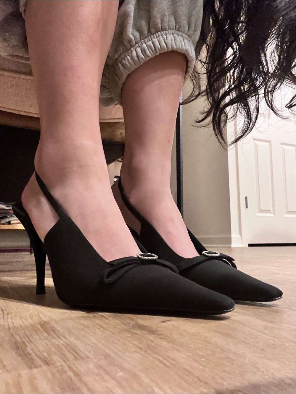YSL Sadie Slingback Heels